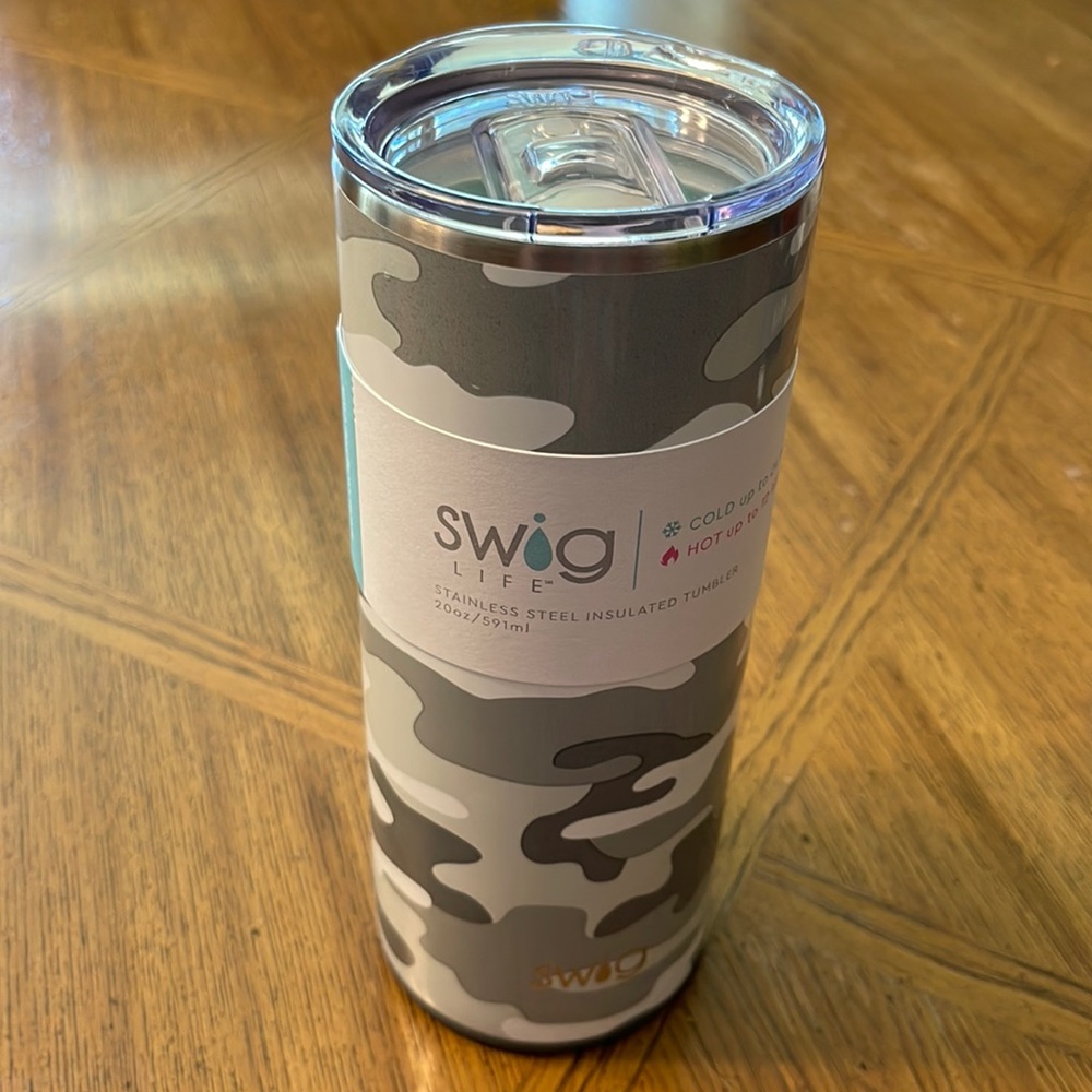 NWT Swig Grey Incognito Camo 20oz Tumbler #2